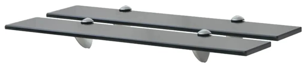 vidaXL Prateleiras flutuantes 2 pcs vidro 60x20 cm 8 mm