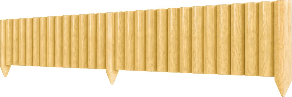 Outsunny Cerca de Jardim em Madeira Painel Decorativo Resistente e Fácil de Instalar para Pátio Relva Caminho 176x38 cm Madeira | Aosom Portugal