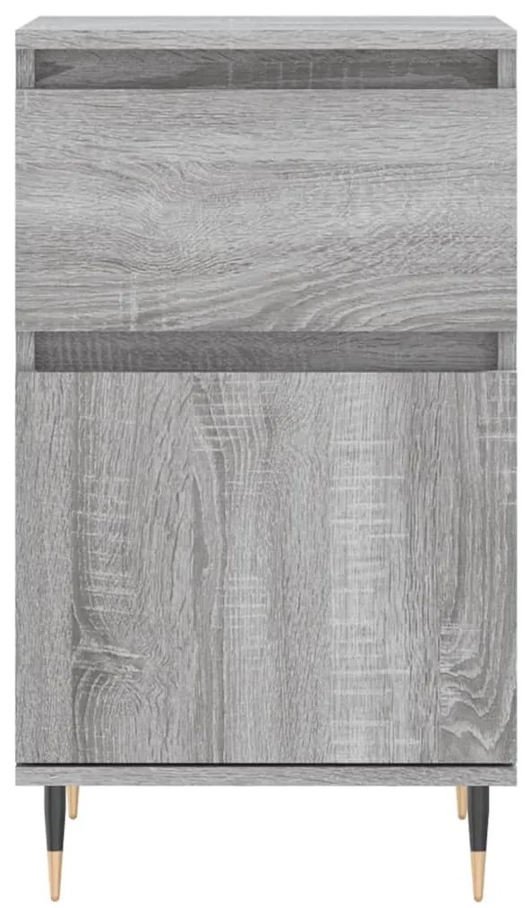 Aparadores 2 pcs 40x35x70 cm derivados madeira cinzento sonoma