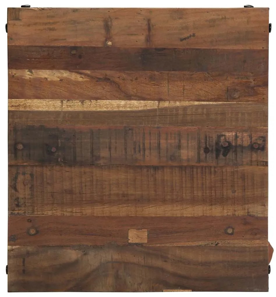 Mesa de Centro 55x60x40 cm Madeira Sólida Recuperada