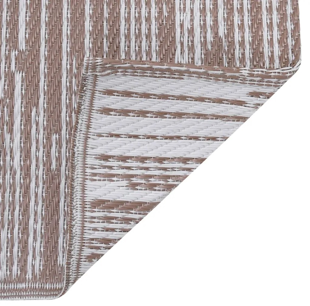 Tapete de exterior 80x150 cm ARAKIL PP castanho