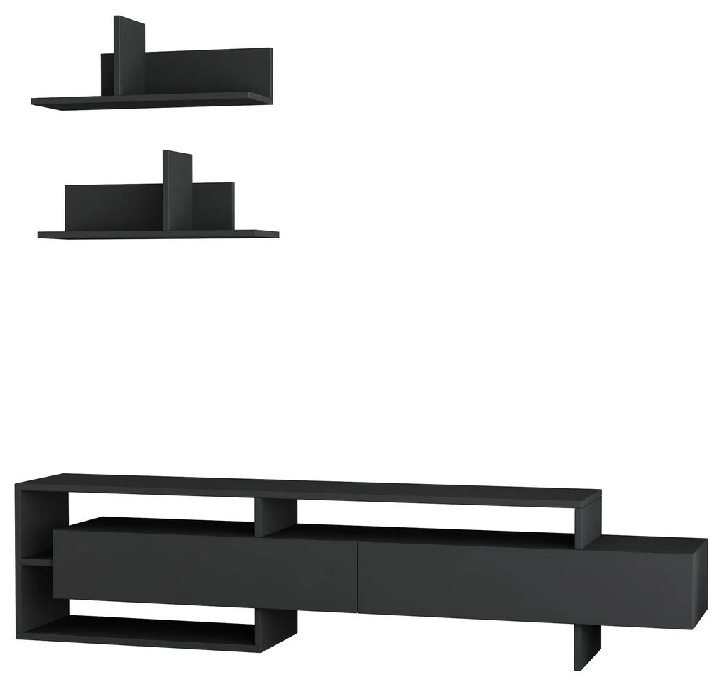 Móvel TV Gara – Antracite – 180x42x32 cm