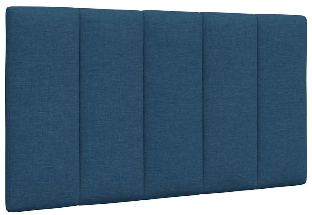 Cama com colchão 90x190 cm tecido azul