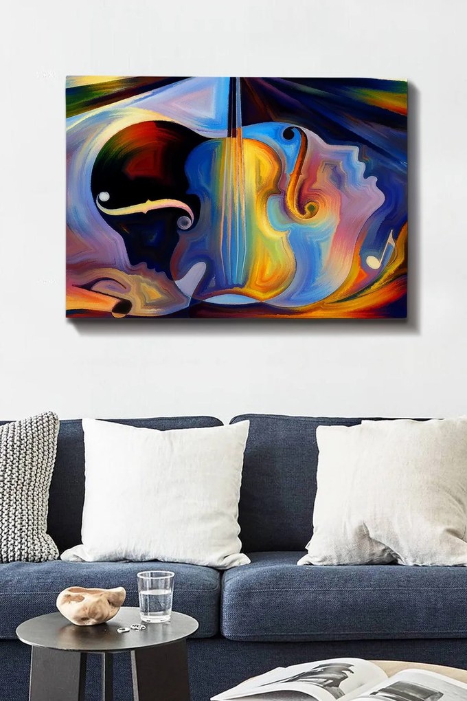 Pintura Decorativa em Tela 224339824 – Multicolor – 70 x 100 cm