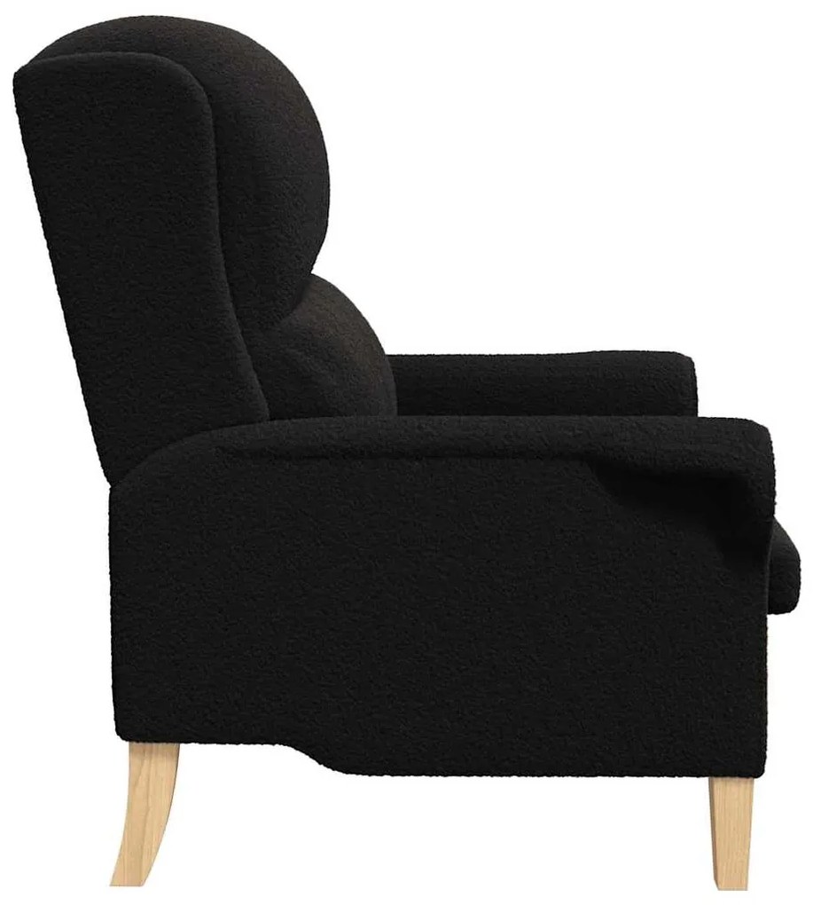 Poltrona Ergonómica Preto Standard Tecido, Madeira