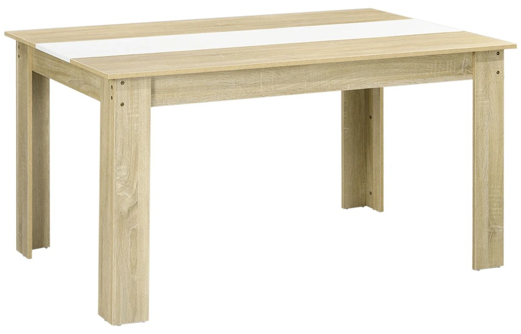 Mesa de Jantar Moderna Mesa para Sala Retangular para 4-6 Pessoas Carg