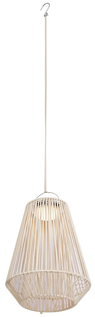 Candeeiro de Mesa Boémio Bege Incl. LED Regulável em 3 Níveis IP54 Recarregável por Energia Solar - Duca Boêmio