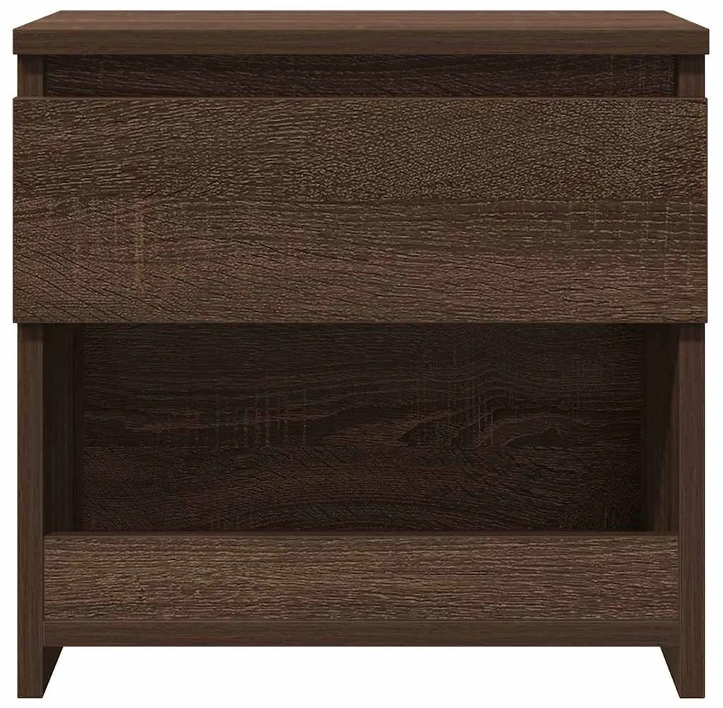 Mesa cabeceira 40x30x39 cm derivados madeira carvalho castanho