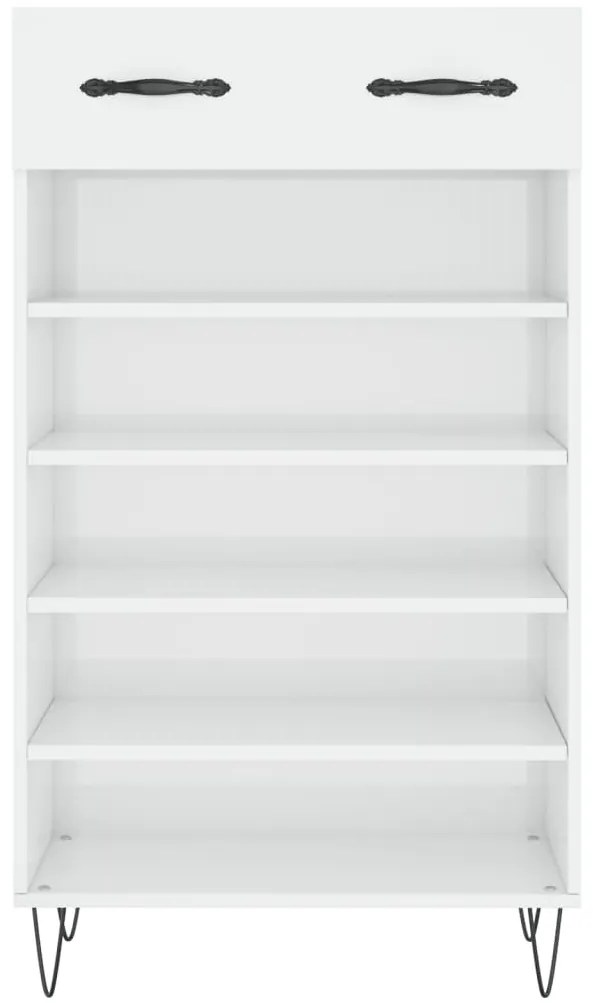 Sapateira 60x35x105 cm derivados de madeira branco brilhante