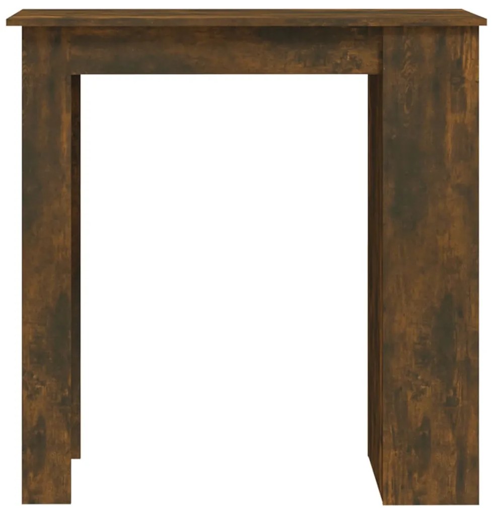 Mesa de bar c/ prateleiras derivados de madeira carvalho fumado