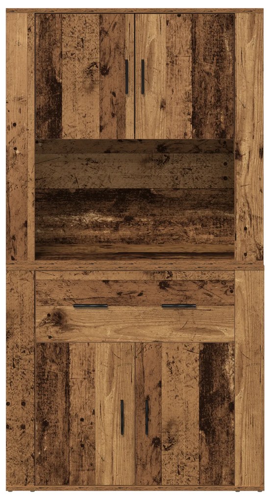 Highboard Madeira Antiga 80x33x150 cm Madeira De Engenharia