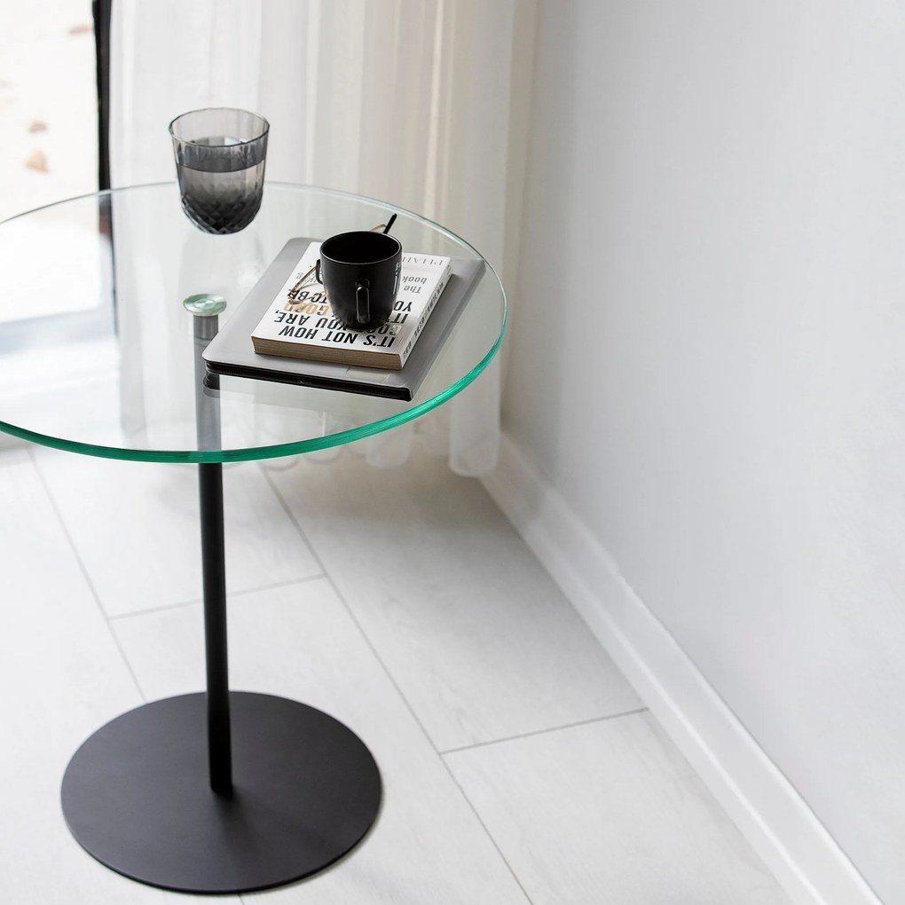 Mesa Lateral Chill-Out - Preto - 50x50x50 cm