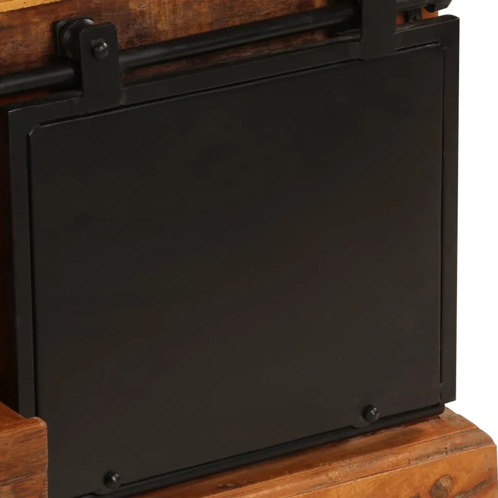 Móvel de TV 110x30x45 cm madeira recuperada maciça
