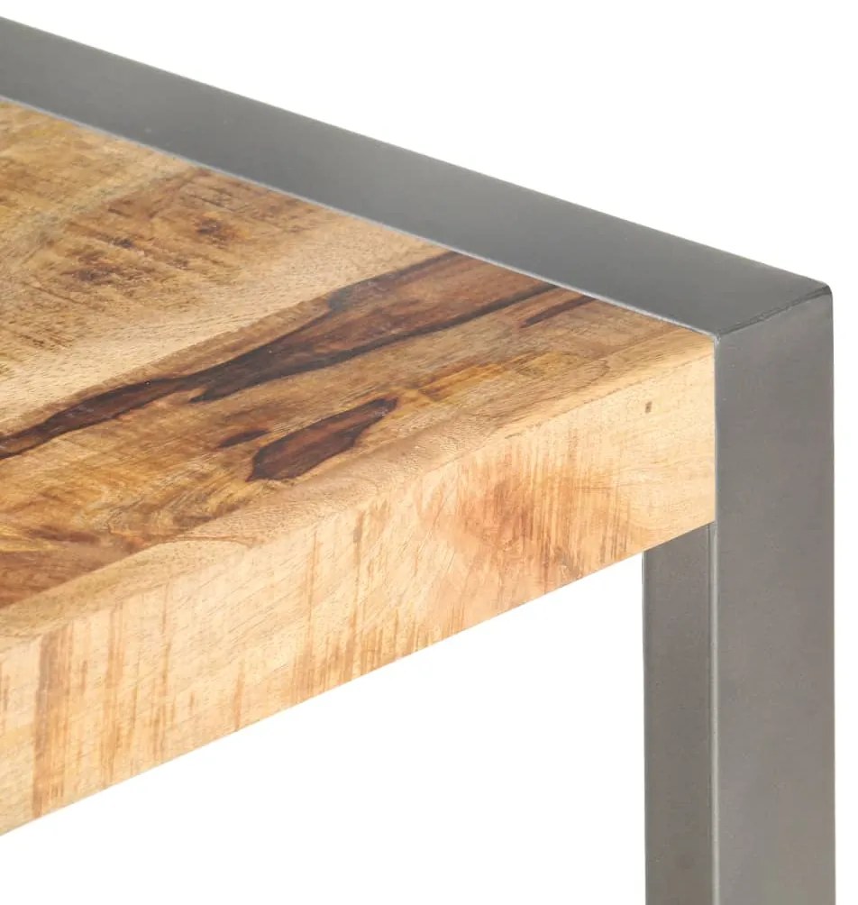 Mesa de centro 110x60x40 cm madeira de mangueira áspera