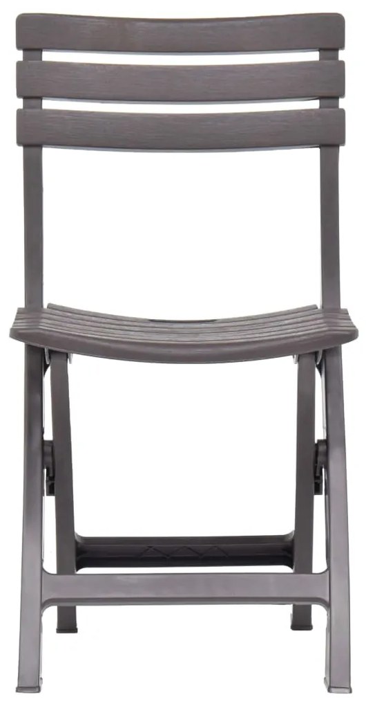Cadeiras de jardim dobráveis 2 pcs plástico moca