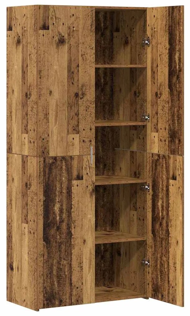Buffet Highboard Madeira Antiga 40x42,5x185 cm Madeira Reforçada