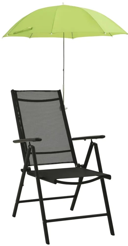 Guarda-sóis para cadeira de campismo 2 pcs 105 cm verde
