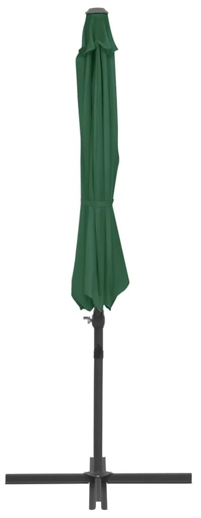 Guarda-sol de jardim com base portátil verde