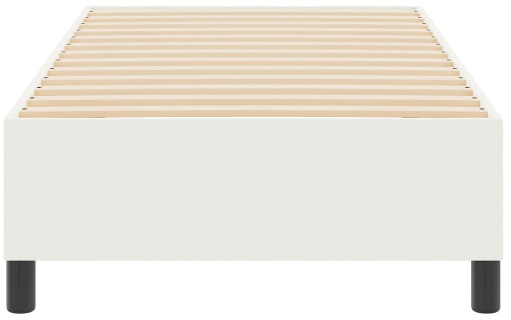Cama Box VidaXL Creme 90x200 cm Tecido Acetinado