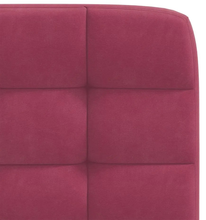Cadeiras de jantar 2 pcs veludo vermelho tinto