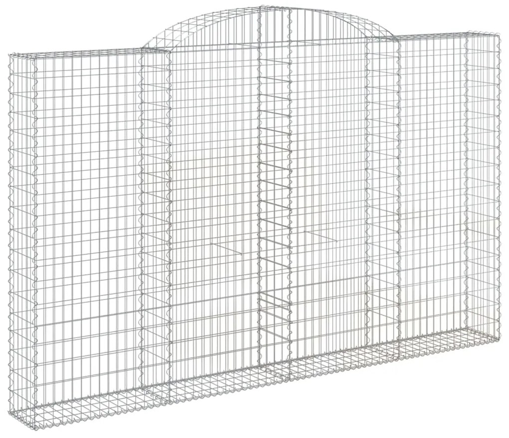Cestos gabião arqueados 2pcs 300x30x180/200cm ferro galvanizado