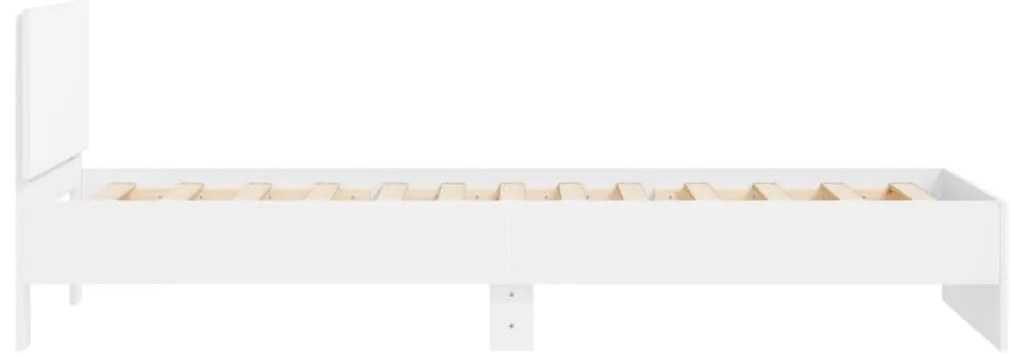 Estrutura cama c/ cabeceira 100x200 cm derivados madeira branco