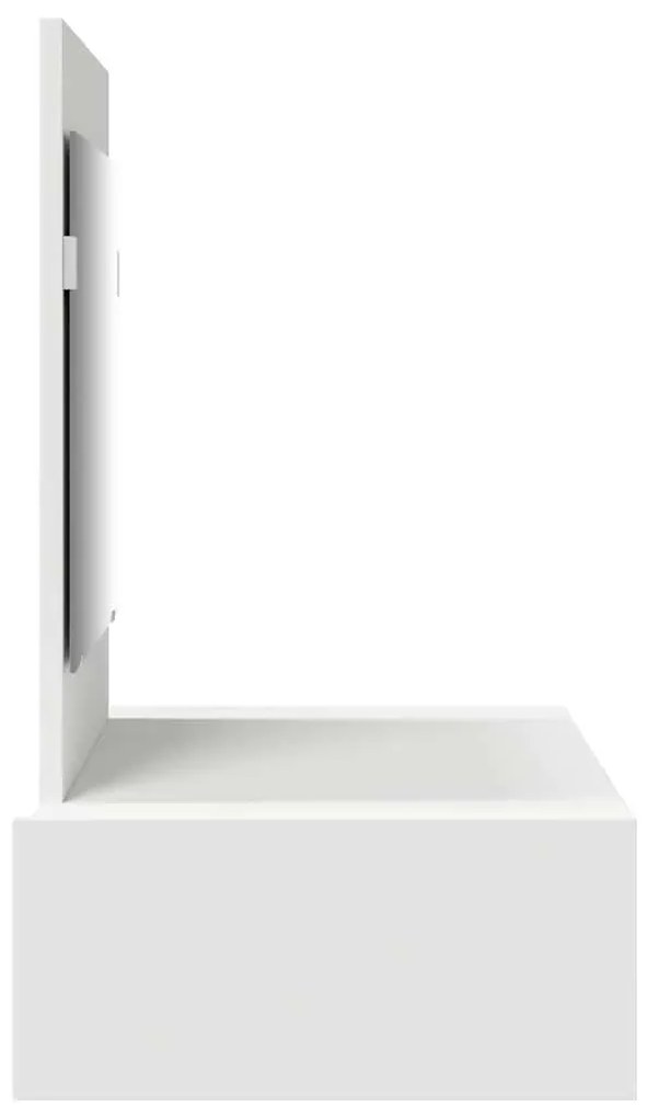 Mesa de Maquiagem Suspensa Branca 83x40x70 cm