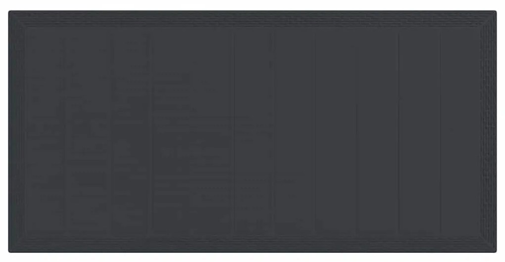 Mesa de Jardim vidaXL Antracite 200x100x73 cm em Rattan Sintético
