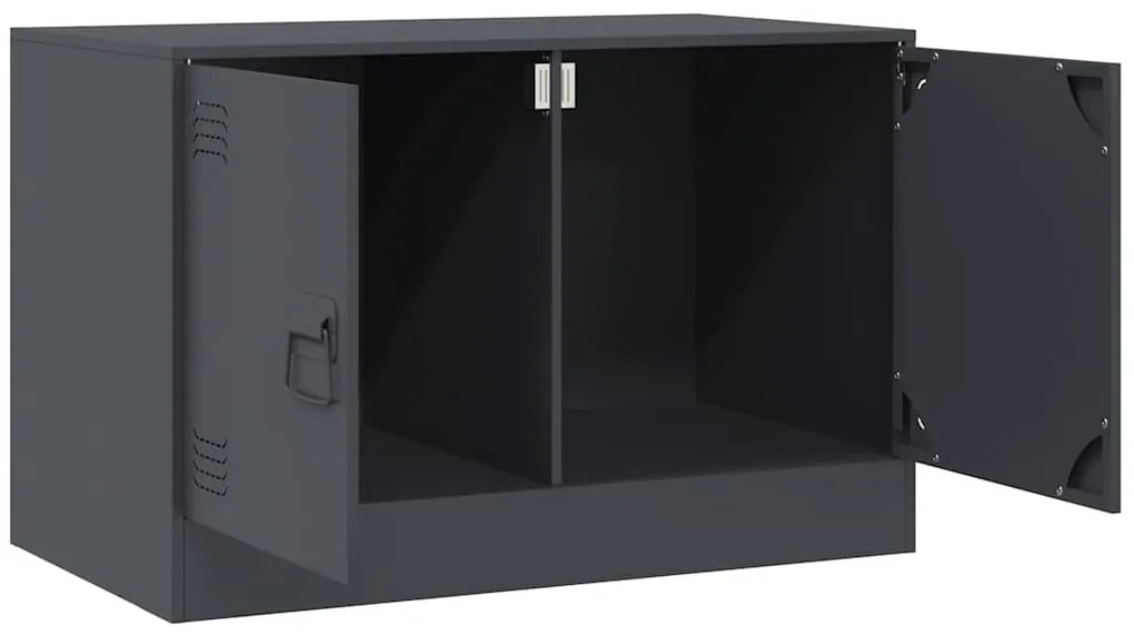 Móvel de TV 67x39x44 cm aço antracite