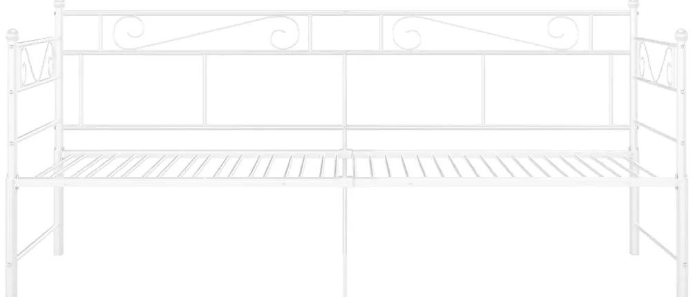 Estrutura sofá-cama de puxar 90x200 cm metal branco