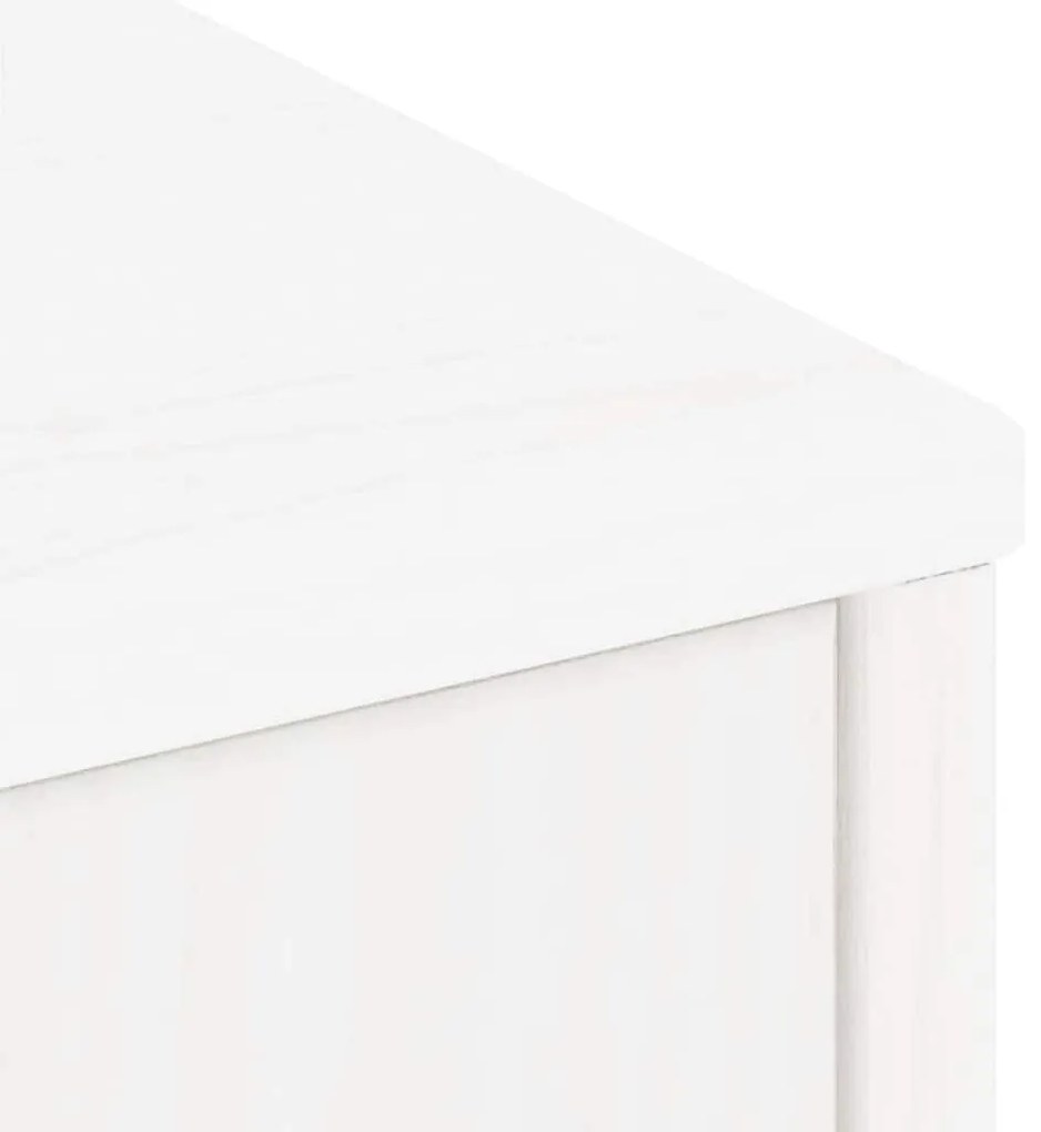 Móveis de apoio 4 pcs ODDA pinho de madeira maciça branco