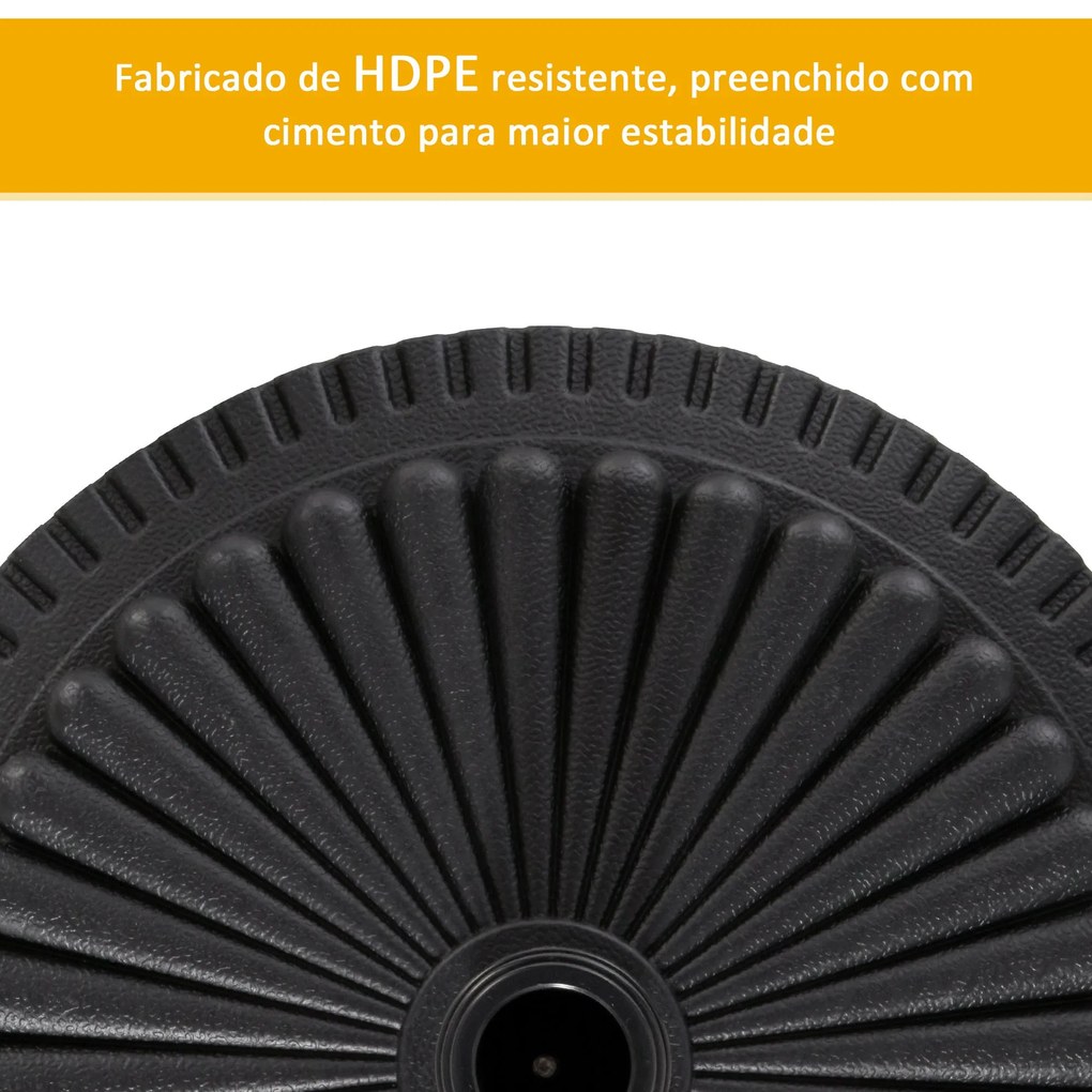 Base para Chapéu de Sol Suporte para Chapéu de Sol Apto para Mastros d