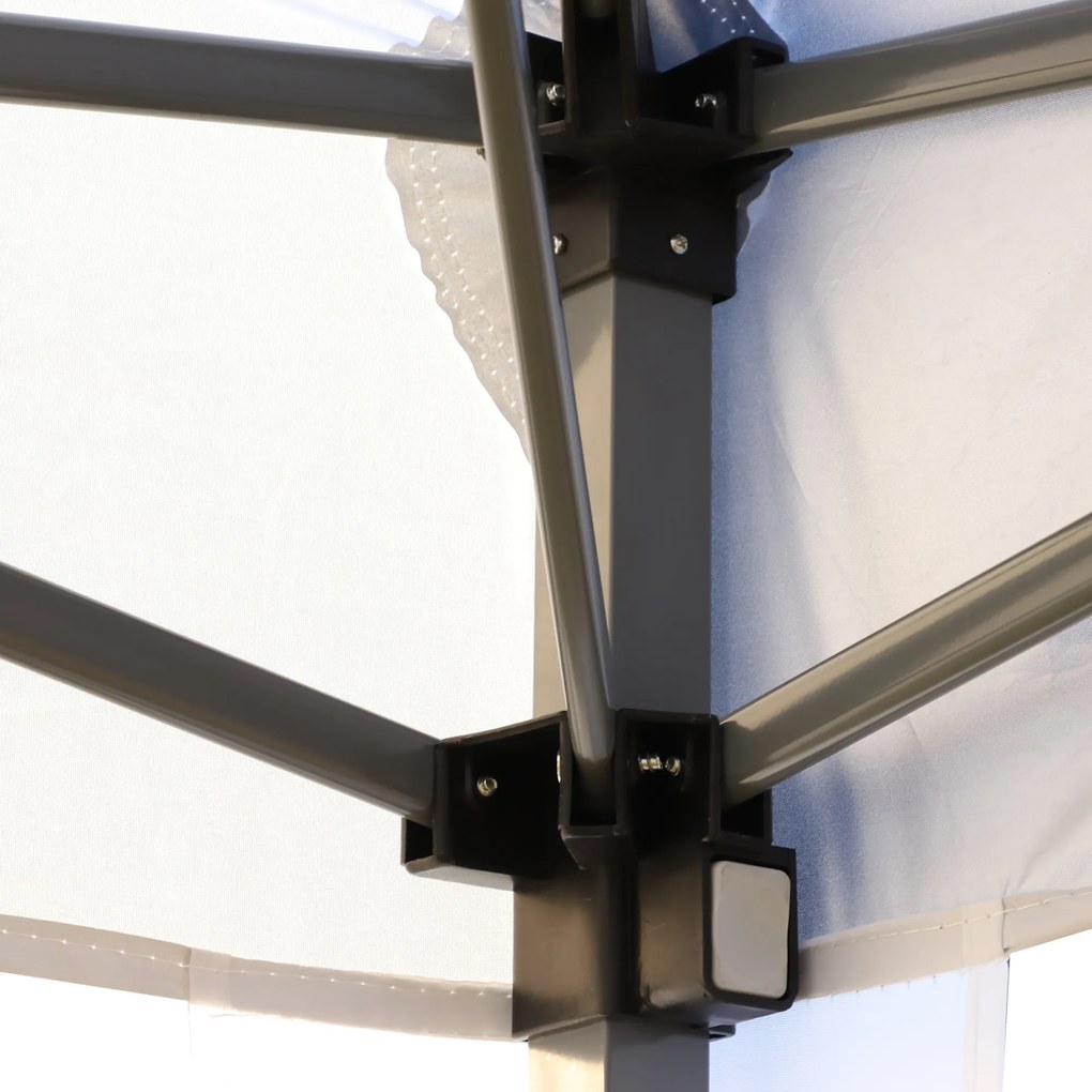 Outsunny Tenda Dobrável 6x3 Tenda de Jardim Portátil com Bolsa de Transporte Tecido Oxford Estrutura de Aço para Exterior Festas Acampamento Azul