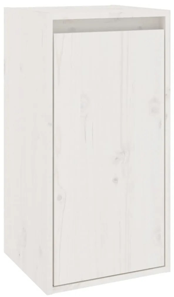 Móveis de TV 3 pcs madeira de pinho maciça branco