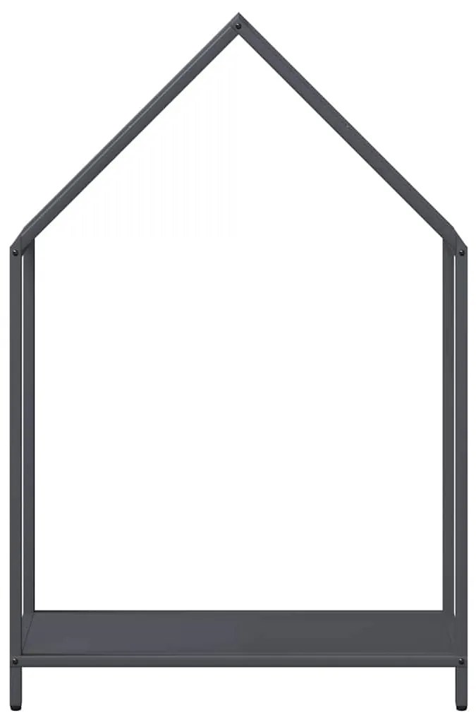 Suporte para lenha 60x25x90 cm aço laminado a frio antracite