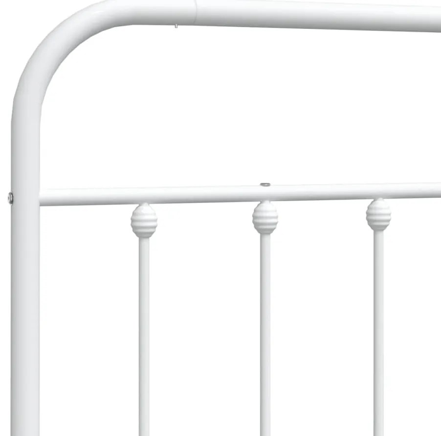 Cabeceira de cama 75 cm metal branco