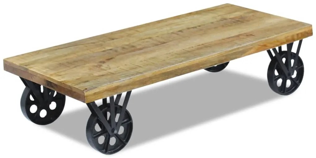 Mesa de centro madeira de mangueira 120 x 60 x 30 cm