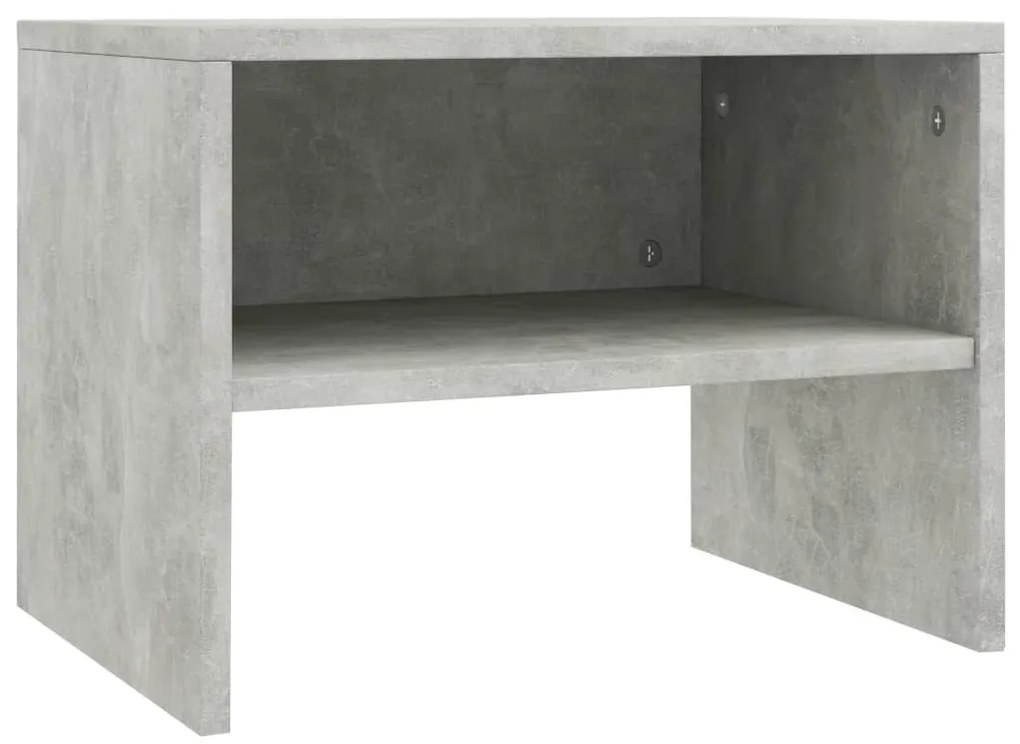 Mesas-de-cabeceira 2 pcs 40x30x30 cm contraplacado cinzento