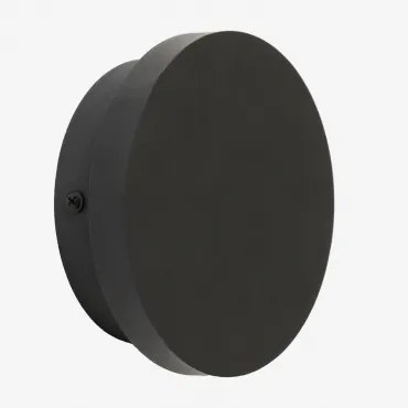Aplique De Parede Led Em Aço Inoxidável Arizona Preto & Ø12 Cm - Sklum
