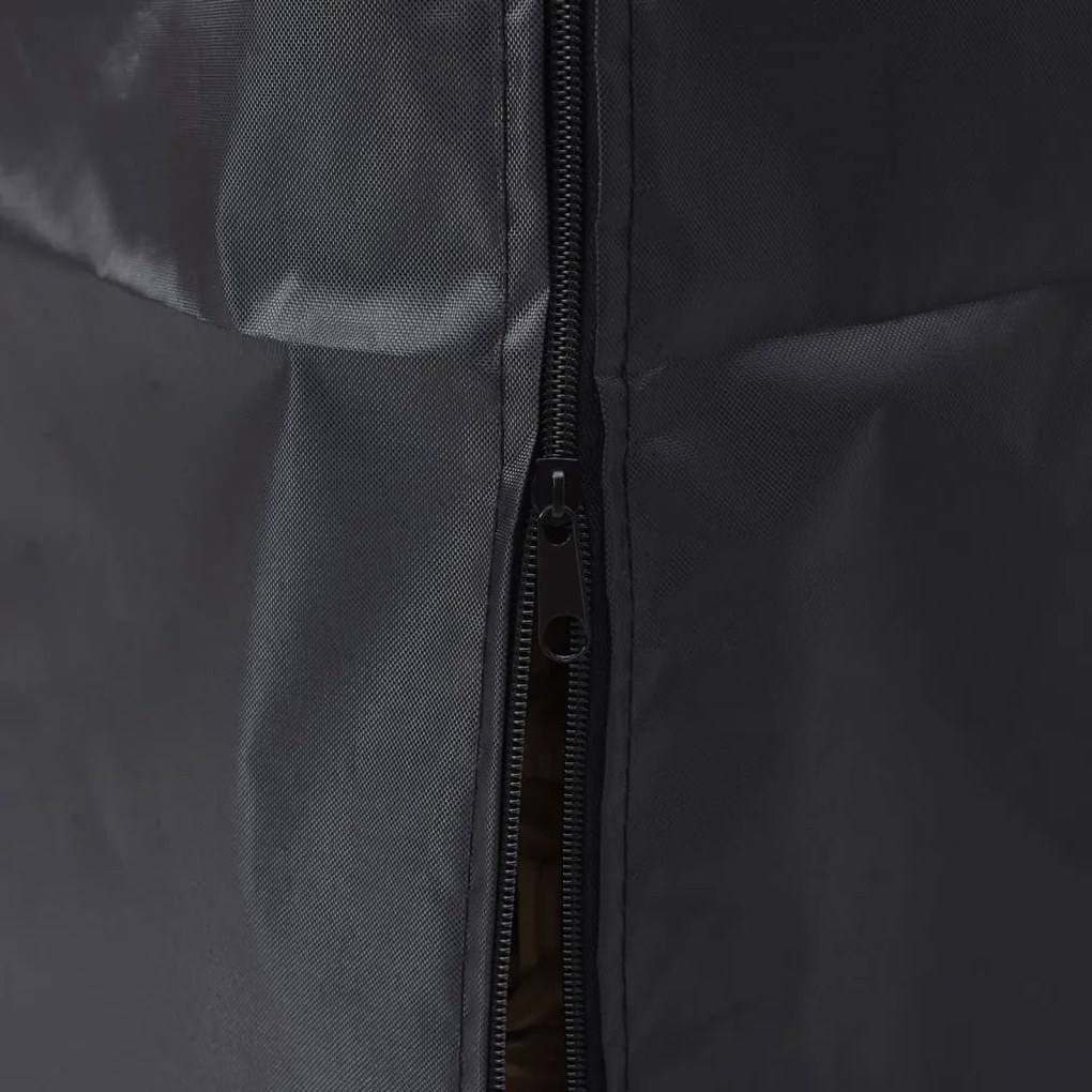 Capa p/ aquecedor forma pirâmide 58x58x228 cm oxford 420D preto