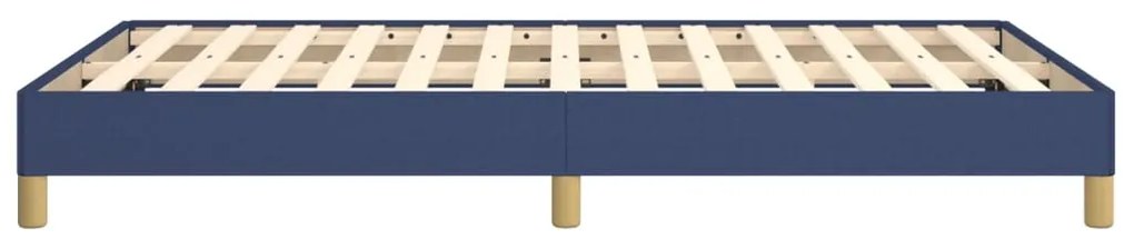 Estrutura de cama sem colchão 120x200 cm tecido azul