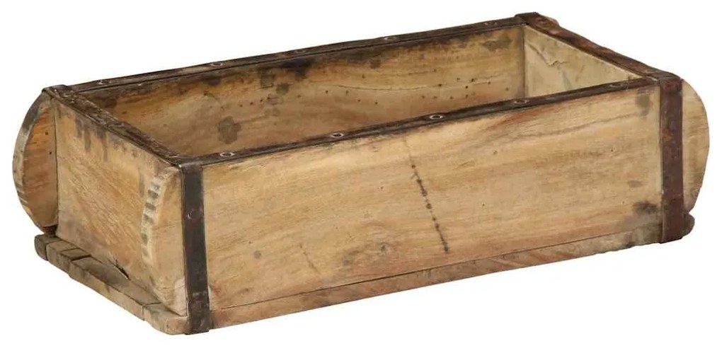 Bandejas vidaXL 4 pcs 30x15x9 cm Madeira Sólida Reciclada