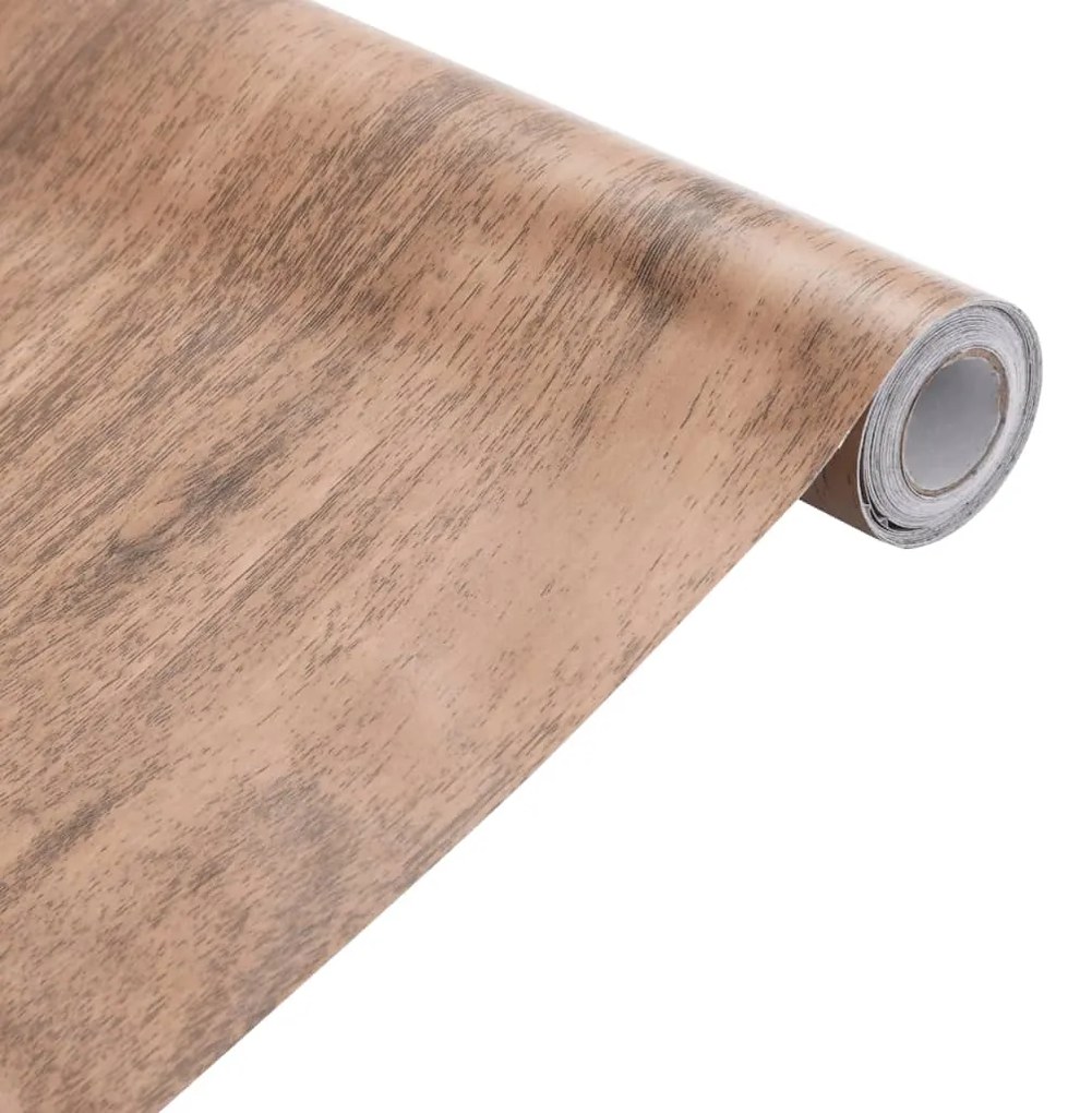 Autocolantes para móveis c/ aspeto de madeira 90x500 cm PVC