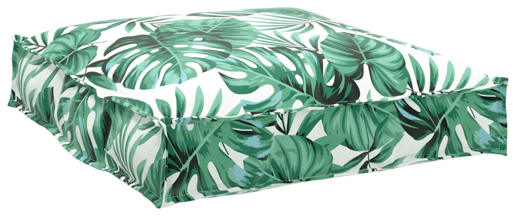 Conjunto de Almofadas de Palete com 2 Peças - Padrão de Folhas em Teci