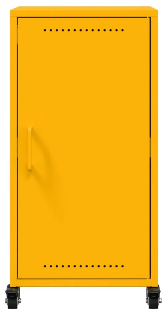 Aparador 36x39x72 cm aço amarelo mostarda