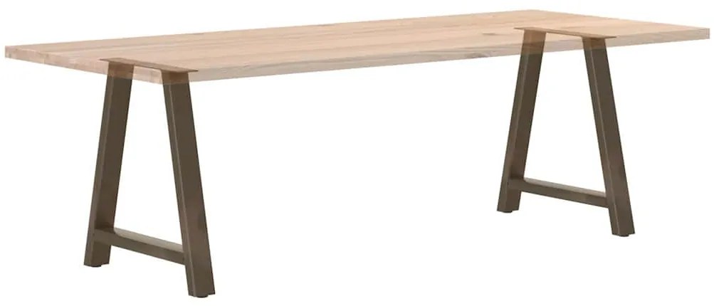 Pés de mesa de jantar em formato A, 2 peças, 80x (72-73) cm, aço