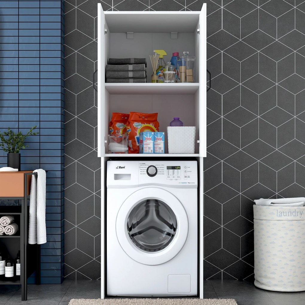 Armário para Máquina de Lavar KD110 – Branco – 65x181,8x62,5 cm