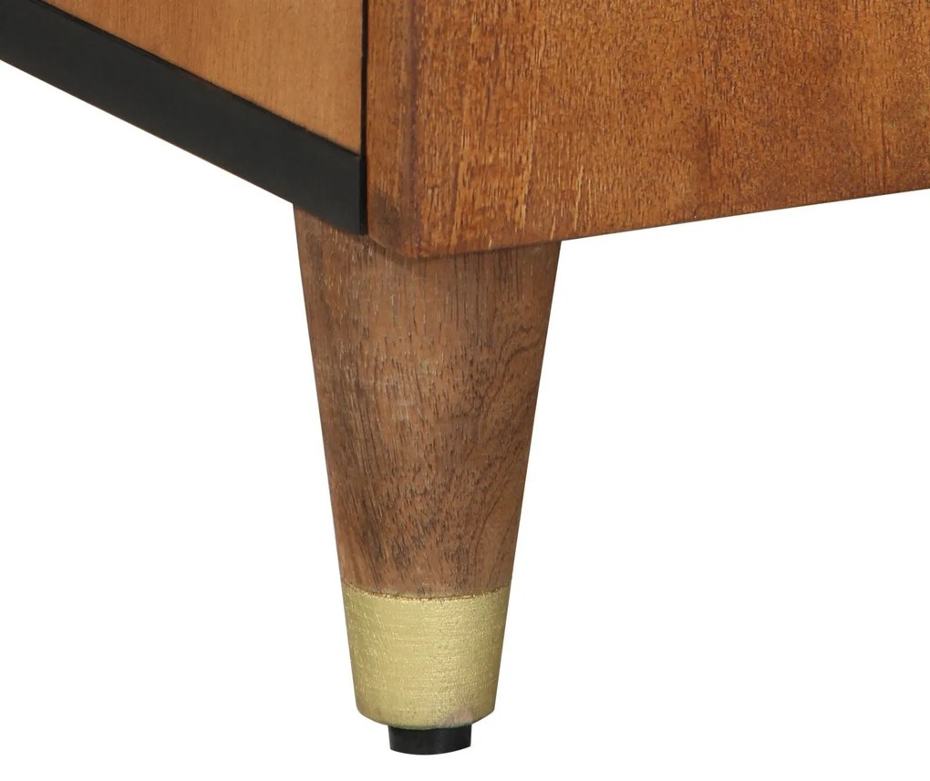Armário de TV 105x33x46 cm Madeira Sólida de Mangueira