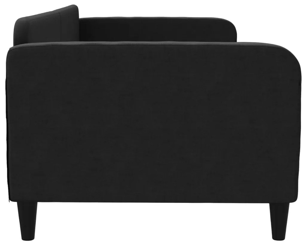 Sofá-cama 90x200 cm tecido preto