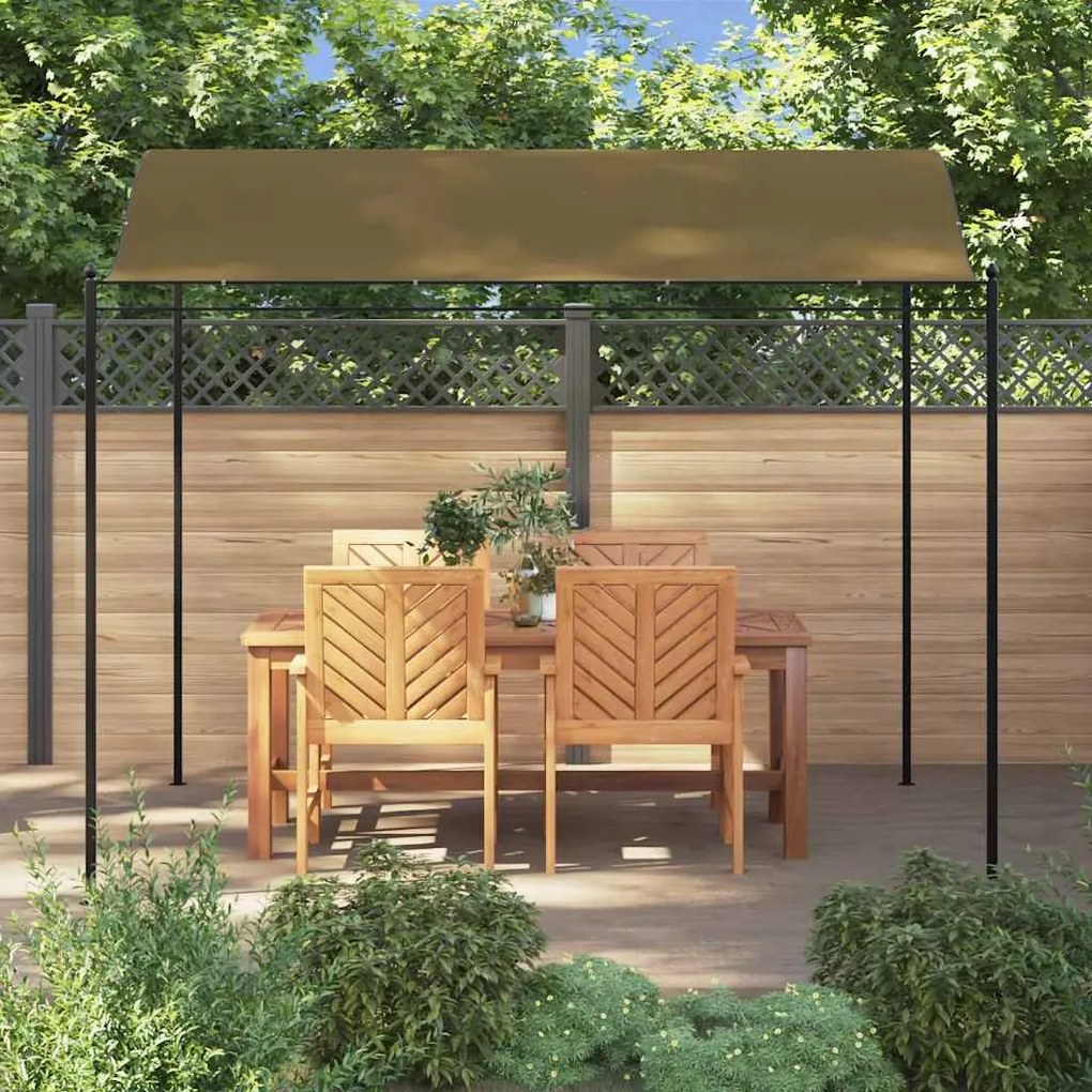 Toldo 3x2,4 m 180 g/m² cinzento-acastanhado